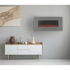 Focal Point Pasadena Grey Remote Control Wall-Mounted Electric Fire 6 Focal Point Pasadena Grey Remote Control Wall-Mounted Electric Fire - Image 4