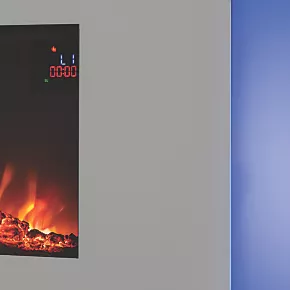 Focal Point Pasadena Grey Remote Control Wall-Mounted Electric Fire 8 Focal Point Pasadena Grey Remote Control Wall-Mounted Electric Fire - Image 6