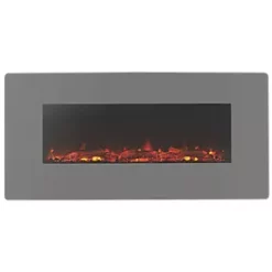 Focal Point Pasadena Grey Remote Control Wall-Mounted Electric Fire