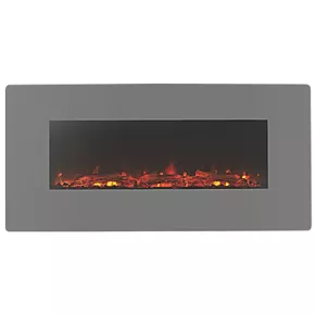 Focal Point Pasadena Grey Remote Control Wall-Mounted Electric Fire 3 Focal Point Pasadena Grey Remote Control Wall-Mounted Electric Fire