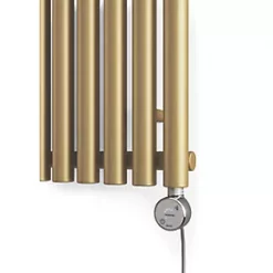 Terma Rolo Wall-Mounted Smart Designer Radiator Brass 1000W -Underfloor Heating Sales 122RH A5