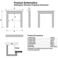 Focal Point Nebraska Fire Surround White 7 Focal Point Nebraska Fire Surround White -Underfloor Heating Sales 1430G A2