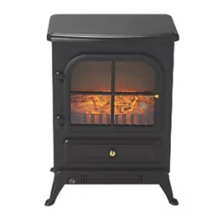 Black Electric Stove Fire 7 Black Electric Stove Fire -Underfloor Heating Sales 1499P A2