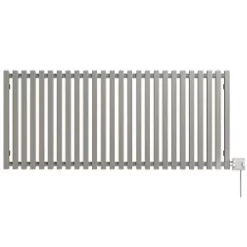 Terma Triga E Wall-Mounted Oil-Filled Radiator Metallic Stone 1000W 1280 x 560mm