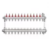JG Underfloor 12 Port LowFit Underfloor Heating Manifold Brushed Steel 2 JG Underfloor 12 Port LowFit Underfloor Heating Manifold Brushed Steel -Underfloor Heating Sales 171TY P