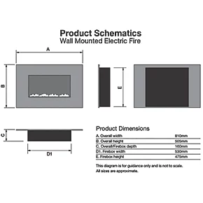 Focal Point Osmington Mirror Remote Control Wall-Mounted Electric Fire 7 Focal Point Osmington Mirror Remote Control Wall-Mounted Electric Fire - Image 5
