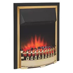 Glen Crofton Brass Switch Control Plug-In Electric Inset Fire 12 Glen Crofton Brass Switch Control Plug-In Electric Inset Fire -Underfloor Heating Sales 188JK A4