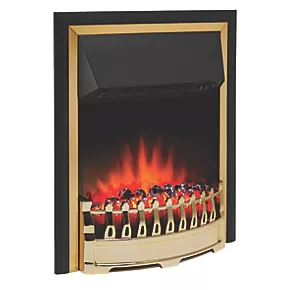 Glen Crofton Brass Switch Control Plug-In Electric Inset Fire 7 Glen Crofton Brass Switch Control Plug-In Electric Inset Fire - Image 5