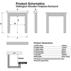 Focal Point Nebraska Fire Surround Walnut Veneer 7 Focal Point Nebraska Fire Surround Walnut Veneer -Underfloor Heating Sales 1998G A2
