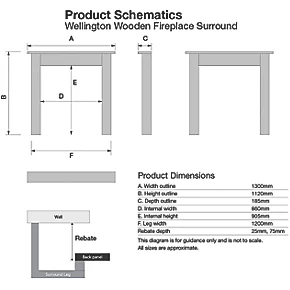 Focal Point Nebraska Fire Surround Walnut Veneer 5 Focal Point Nebraska Fire Surround Walnut Veneer - Image 3