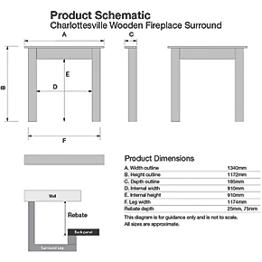 Focal Point Charlottesville Fire Surround Pine Veneer 5 Focal Point Charlottesville Fire Surround Pine Veneer - Image 3