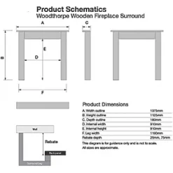 Focal Point Woodthorpe Fire Surround White 7 Focal Point Woodthorpe Fire Surround White -Underfloor Heating Sales 2347G A2