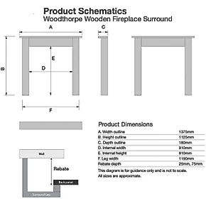 Focal Point Woodthorpe Fire Surround White 5 Focal Point Woodthorpe Fire Surround White - Image 3
