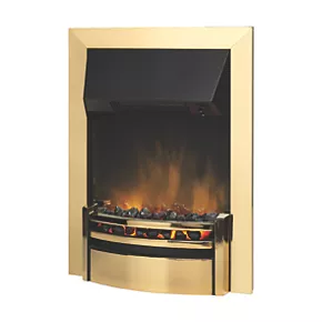 Dimplex Kansas Brass Switch Control Inset Electric Fire 4 Dimplex Kansas Brass Switch Control Inset Electric Fire - Image 2