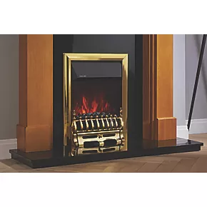 Focal Point Blenheim Brass Remote Control Freestanding, Semi-Recessed or Fully Inset Electric Fire 4 Focal Point Blenheim Brass Remote Control Freestanding, Semi-Recessed or Fully Inset Electric Fire - Image 3