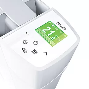 TCP Wall-Mounted Smart Wi-Fi Digital Oil-Filled Electric Radiator White 1500W 4 TCP Wall-Mounted Smart Wi-Fi Digital Oil-Filled Electric Radiator White 1500W - Image 2