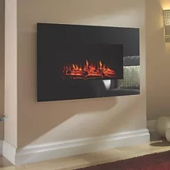 Focal Point Charmouth Black Remote Control Wall-Mounted Electric Fire 10 Focal Point Charmouth Black Remote Control Wall-Mounted Electric Fire -Underfloor Heating Sales 2811G A2