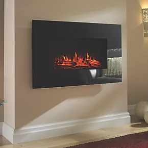 Focal Point Charmouth Black Remote Control Wall-Mounted Electric Fire 5 Focal Point Charmouth Black Remote Control Wall-Mounted Electric Fire - Image 3
