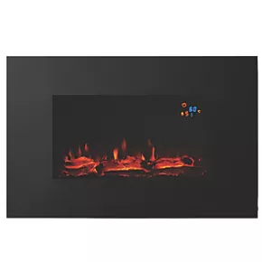 Focal Point Charmouth Black Remote Control Wall-Mounted Electric Fire 3 Focal Point Charmouth Black Remote Control Wall-Mounted Electric Fire