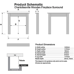 Focal Point Charlottesville Fire Surround White 4 Focal Point Charlottesville Fire Surround White - Image 3