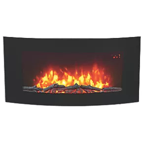 EF830 Black Remote Control Wall-Mounted Electric Fire 4 EF830 Black Remote Control Wall-Mounted Electric Fire - Image 2