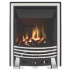 Focal Point Elysee Chrome Rotary Control Inset Gas High Efficiency Fire