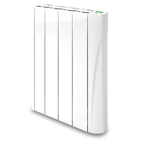 TCP Wall-Mounted Smart Wi-Fi Digital Oil-Filled Electric Radiator White 500W 3 TCP Wall-Mounted Smart Wi-Fi Digital Oil-Filled Electric Radiator White 500W