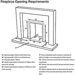 Focal Point Blenheim Brass Rotary Control Inset Gas Full Depth Fire 12 Focal Point Blenheim Brass Rotary Control Inset Gas Full Depth Fire -Underfloor Heating Sales 38993 A4