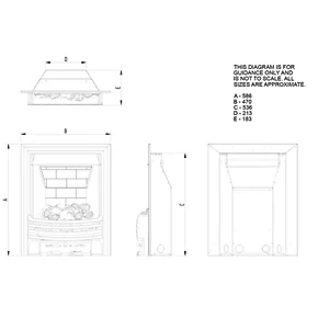 Focal Point Elysee Chrome Rotary Control Inset Gas Multiflue Fire 6 Focal Point Elysee Chrome Rotary Control Inset Gas Multiflue Fire - Image 4