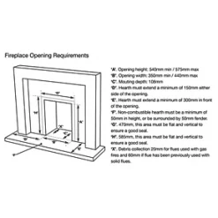 Focal Point Elysee Chrome Rotary Control Inset Gas Multiflue Fire 12 Focal Point Elysee Chrome Rotary Control Inset Gas Multiflue Fire -Underfloor Heating Sales 3958G A4