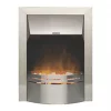 Dimplex Dakota Silver Switch Control Inset Electric Fire -Underfloor Heating Sales 4323F P