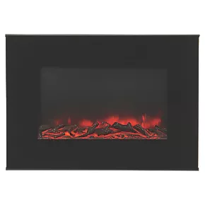 Lingga Black Remote Control Wall-Hung Electric Fire 4 Lingga Black Remote Control Wall-Hung Electric Fire - Image 2