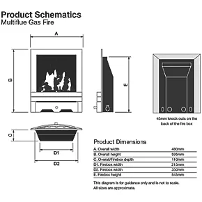 Focal Point Soho Chrome Rotary Control Inset Gas Multiflue Fire 6 Focal Point Soho Chrome Rotary Control Inset Gas Multiflue Fire - Image 4