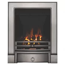 Focal Point Soho Chrome Rotary Control Inset Gas Multiflue Fire
