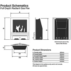 Focal Point Soho Chrome Rotary Control Inset Gas Full Depth Fire 11 Focal Point Soho Chrome Rotary Control Inset Gas Full Depth Fire -Underfloor Heating Sales 51209 A3