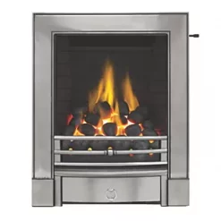 Focal Point Soho Chrome Slide Control Inset Gas Full Depth Fire