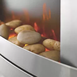 Focal Point Lulworth Stainless Steel Switch Control Inset Electric Fire -Underfloor Heating Sales 51436 A2