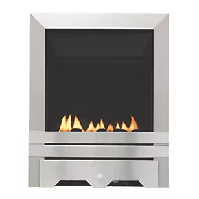 Focal Point Lulworth Stainless Steel Rotary Control Gas Inset Flueless Fire 3 Focal Point Lulworth Stainless Steel Rotary Control Gas Inset Flueless Fire