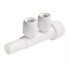 Hep2O Plastic Push-Fit Reducing 2 Port Closed Spigot Manifold 22 x 15mm 1 Hep2O Plastic Push-Fit Reducing 2 Port Closed Spigot Manifold 22 x 15mm -Underfloor Heating Sales 5243F P