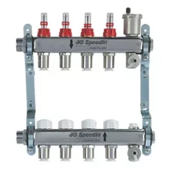JG Speedfit 4 Port Manifold Set Chrome