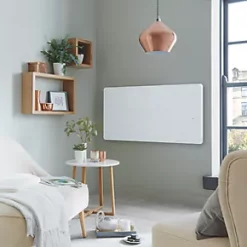 Underfloor Heating Sales 16 Towelrads Vetro Electric Glass Infrared Designer Radiator 600 x 1200mm White 3412BTU