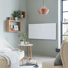 Towelrads Vetro Electric Glass Infrared Designer Radiator 600 x 1200mm White 3412BTU 3 Towelrads Vetro Electric Glass Infrared Designer Radiator 600 x 1200mm White 3412BTU