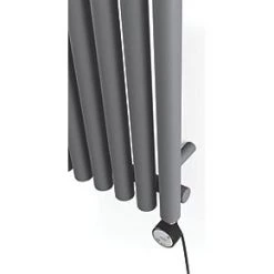 Terma Rolo-Room-E Wall-Mounted Oil-Filled Radiator Grey 800W 370 x 1800mm -Underfloor Heating Sales 567HR A3