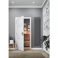 Terma Rolo-Room-E Wall-Mounted Oil-Filled Radiator Grey 800W 370 x 1800mm -Underfloor Heating Sales 567HR A5