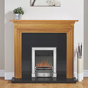 Focal Point Charlottesville Fire Surround Oak Veneer 4 Focal Point Charlottesville Fire Surround Oak Veneer - Image 2