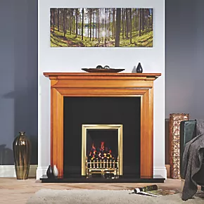 Focal Point Charlottesville Fire Surround Oak Veneer 6 Focal Point Charlottesville Fire Surround Oak Veneer - Image 4