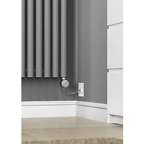 Terma Rolo-Room-E Wall-Mounted Oil-Filled Radiator Grey / Silver 1000W 480 x 1800mm 8 Terma Rolo-Room-E Wall-Mounted Oil-Filled Radiator Grey / Silver 1000W 480 x 1800mm - Image 6