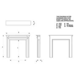 Focal Point Regent Fire Surround White 7 Focal Point Regent Fire Surround White -Underfloor Heating Sales 6347G A2