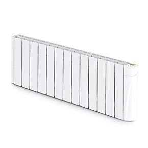 TCP Wall-Mounted Smart Wi-Fi Digital Oil-Filled Electric Radiator White 1.3kW 3 TCP Wall-Mounted Smart Wi-Fi Digital Oil-Filled Electric Radiator White 1.3kW