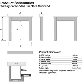 Focal Point Nebraska Fire Surround Oak Veneer 5 Focal Point Nebraska Fire Surround Oak Veneer - Image 3